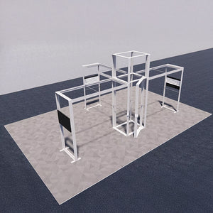 セットディスプレイ セゴライトボックス（内照式バックパネル）T【4小間〜用（9ｍ×6ｍ）】