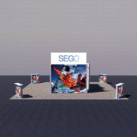 セットディスプレイ セゴライトボックス（内照式バックパネル）U【4小間〜用（9ｍ×6ｍ）】