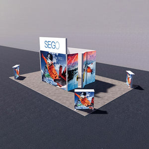 セットディスプレイ セゴライトボックス（内照式バックパネル）U【4小間〜用（9ｍ×6ｍ）】