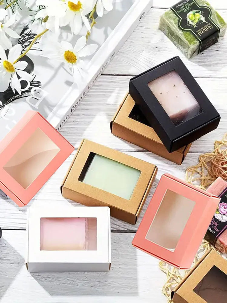 クラフト紙キャンディボックス 透明窓付きギフト用｜誉PRINTING