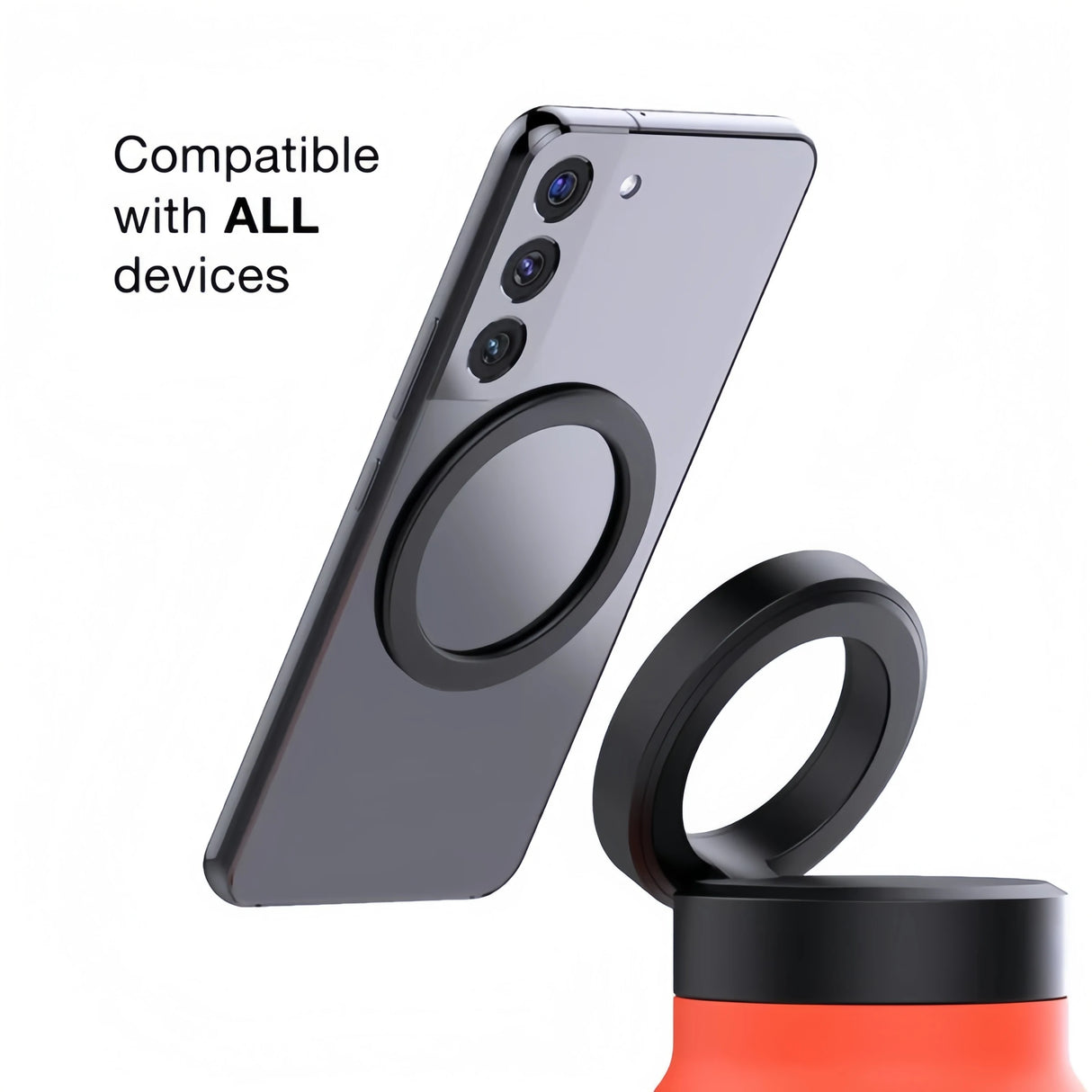 |イベント・ノベルティ用品 | スマホォルダー付き断熱ステンレスボトル | 700ml