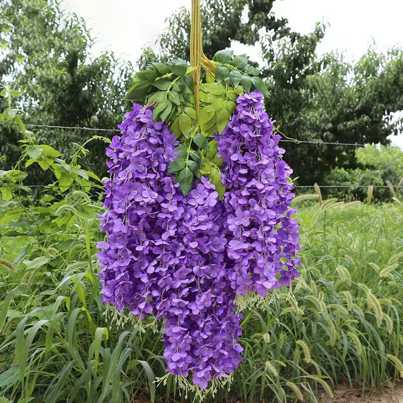 パーティー・インテリア装飾｜人工藤の花ガーランド 12個セット(約1.1M)
