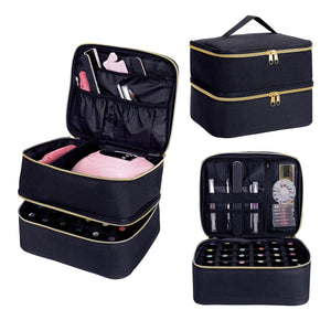 |イベント・ノベルティ用品 | 2段式ネイル・コスメ用収納用バック | W24×H18×D21cm