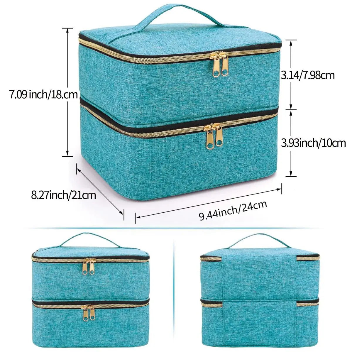 |イベント・ノベルティ用品 | 2段式ネイル・コスメ用収納用バック | W24×H18×D21cm