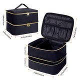 |イベント・ノベルティ用品 | 2段式ネイル・コスメ用収納用バック | W24×H18×D21cm