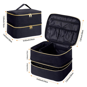 |イベント・ノベルティ用品 | 2段式ネイル・コスメ用収納用バック | W24×H18×D21cm