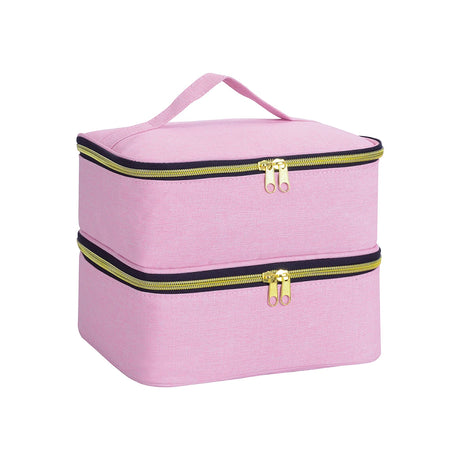 |イベント・ノベルティ用品 | 2段式ネイル・コスメ用収納用バック | W24×H18×D21cm