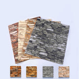 【DIY用】レンガ風ステッカー 35x35cm/ 70cmx15cm(12pcs）