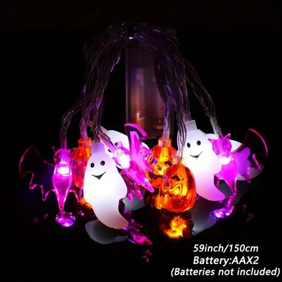 イベント・ハロウィン装飾｜LEDホラー系キャラ ライトストリング(1.5m/3m/6ｍ)