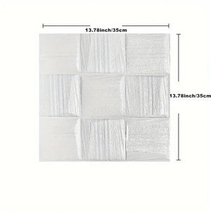 【DIY用】３Dブロック型モルタル壁風ステッカー(5pcs/10pcs）