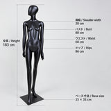 ファッションマネキン 女性 卵型ヘッド 全身 5ポーズ（脚クロス・座りあり）｜アパレル店舗のディスプレイに