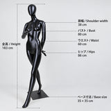 ファッションマネキン 女性 卵型ヘッド 全身 5ポーズ（脚クロス・座りあり）｜アパレル店舗のディスプレイに
