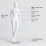 ファッションマネキン 女性 卵型ヘッド 全身 12ポーズ（座りあり）｜アパレル店舗のディスプレイに