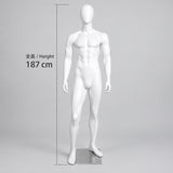 ファッションマネキン 男性 卵型ヘッド 全身 ベーシック 2ポーズ｜アパレル店舗のディスプレイに