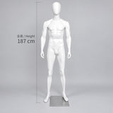 ファッションマネキン 男性 卵型ヘッド 全身 ベーシック 2ポーズ｜アパレル店舗のディスプレイに
