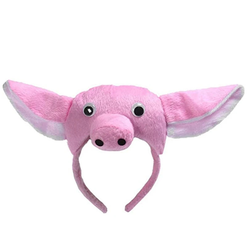 イベント・ハロウィングッズ｜豚耳ヘッドバンドセット - ピンクコスプレ用