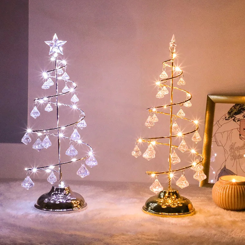 イベント・クリスマス装飾｜電池式LEDクリスマスツリーテーブルランプ