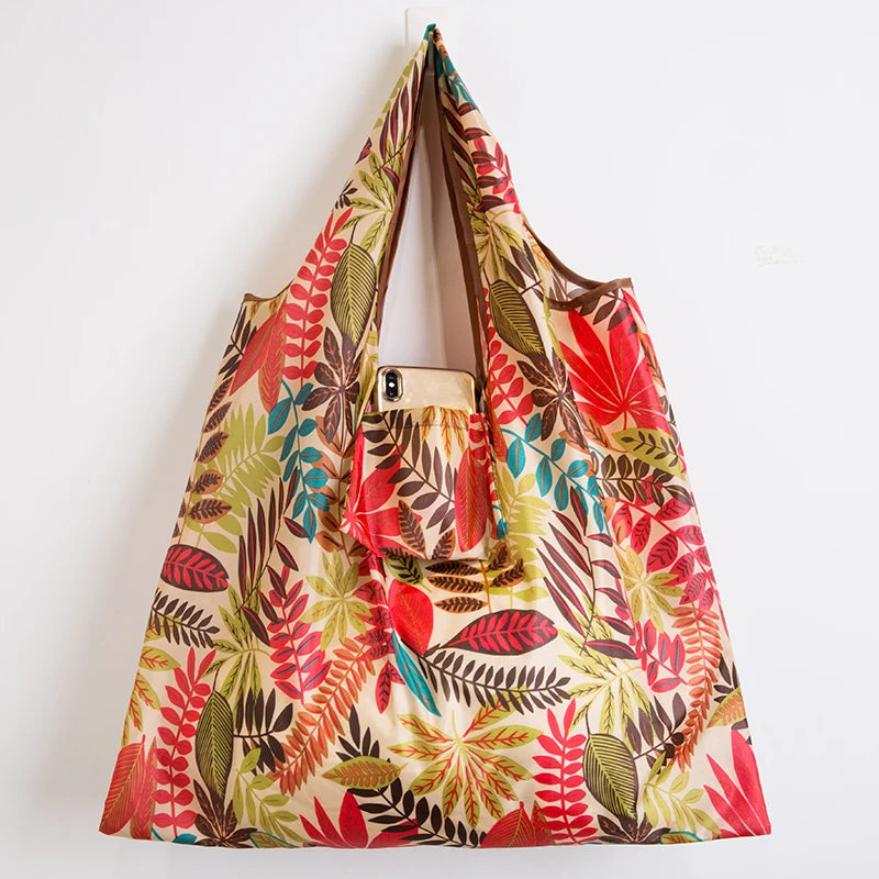 |ノベルティ用品 | コンパクト収納 プリントエコバッグ | 65cm×55c