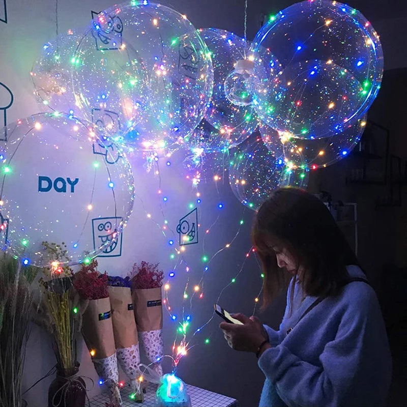 イベント・クリスマス装飾｜LEDライト付きボボバルーン 10個パック