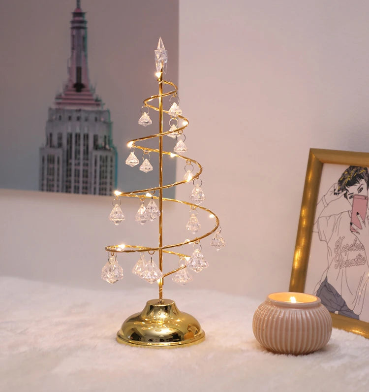 イベント・クリスマス装飾｜電池式LEDクリスマスツリーテーブルランプ