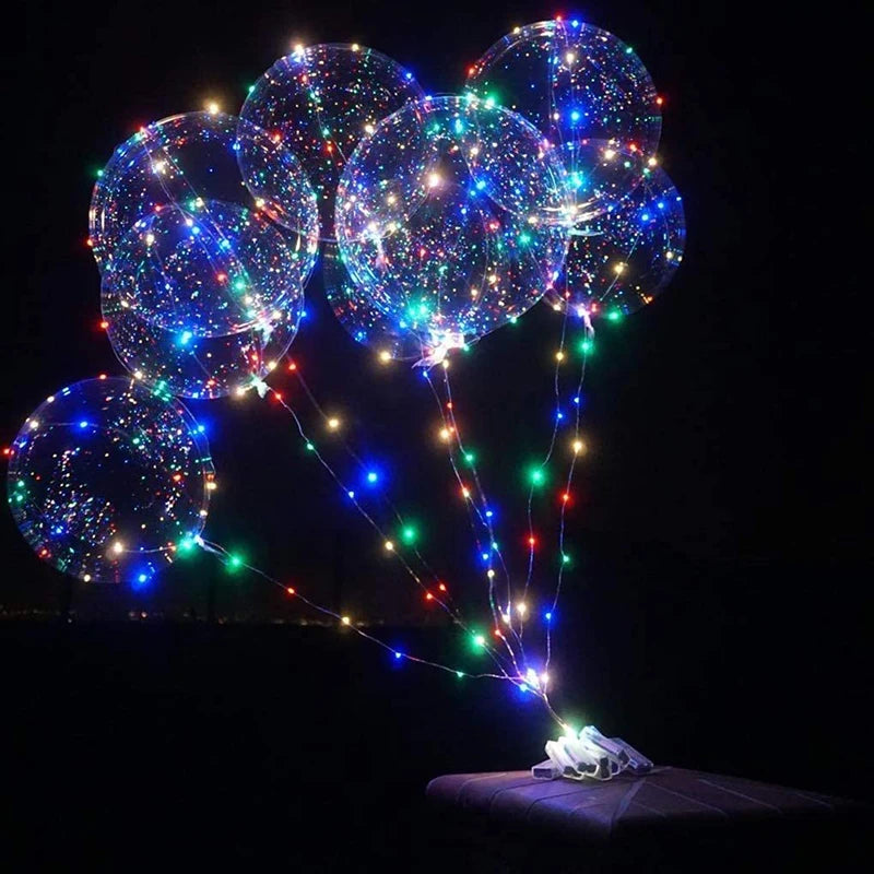 イベント・クリスマス装飾｜LEDライト付きボボバルーン 10個パック