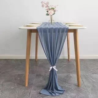 ロマンチックシフォンテーブルランナー 70x300CM
