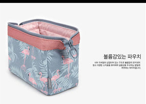 |イベント・ノベルティ用品 | 防水 フラミンゴ柄コスメバッグ | W18xH13xD9cm
