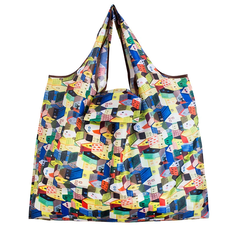|ノベルティ用品 | コンパクト収納 プリントエコバッグ | 65cm×55c