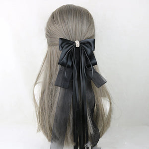 イベント・ハロウィングッズ｜メイド風 特大リボンヘアアクセサリー
