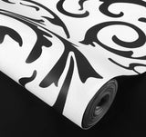 【壁面装飾】ダマスク柄壁紙シート（53c幅×9.5M）