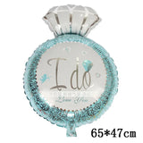 ラブハートベアホイルバルーン 誕生日・バレンタイン用