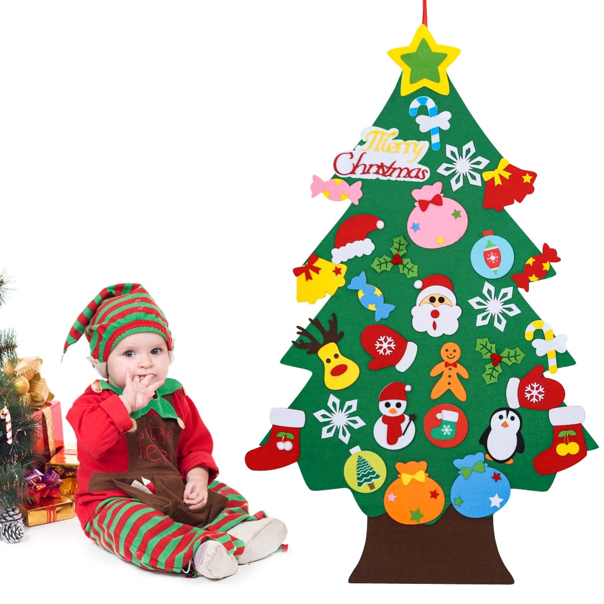 イベント・クリスマス装飾｜DIYフェルトクリスマスツリー デコレーションセット