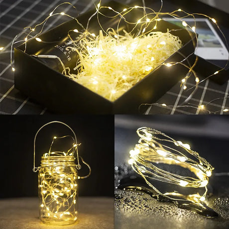 【イベント・クリスマス装飾】LEDフェアリーライト 電池式(1m/2m/3m)