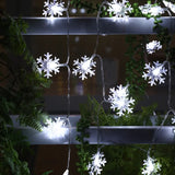 イベント・クリスマス装飾｜スノーフレークLEDフェアリーライト ガーランド