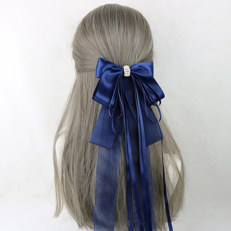 イベント・ハロウィングッズ｜メイド風 特大リボンヘアアクセサリー