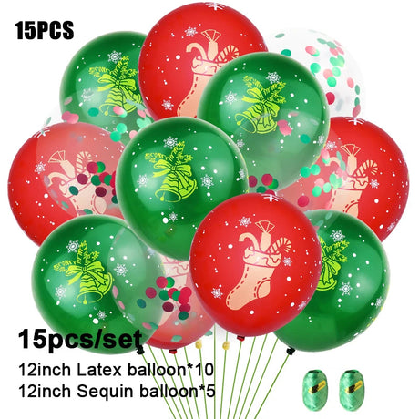 イベント・クリスマス装飾｜ラテックスバルーン10個/15個セット