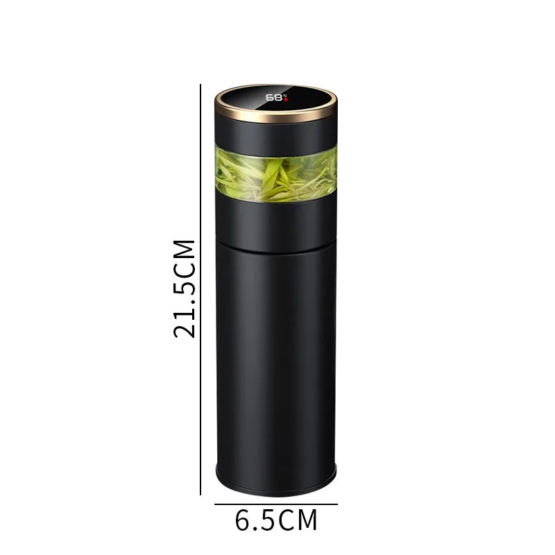 |イベント・ノベルティ用品 | LED温度表示付き ステンレス真空断熱ボトル |450ml