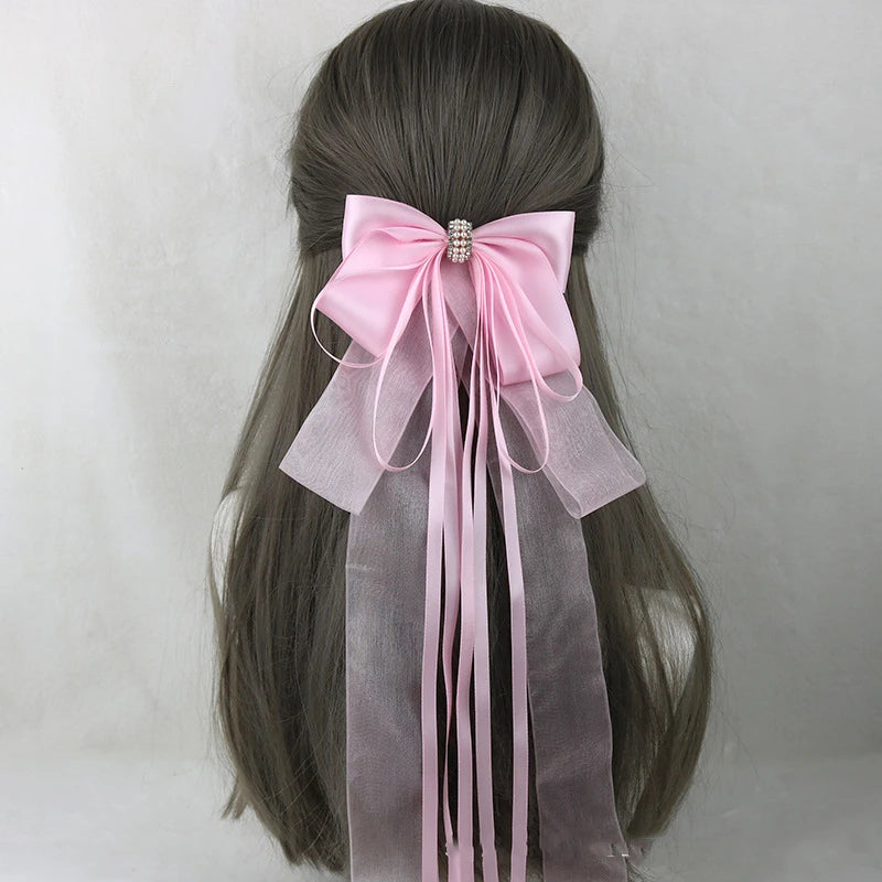 イベント・ハロウィングッズ｜メイド風 特大リボンヘアアクセサリー