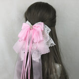イベント・ハロウィングッズ｜メイド風 特大リボンヘアアクセサリー