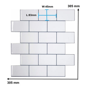 【DIY用】レンガ型天然石風ステッカー 30.5×30.5㎝(5pcs)