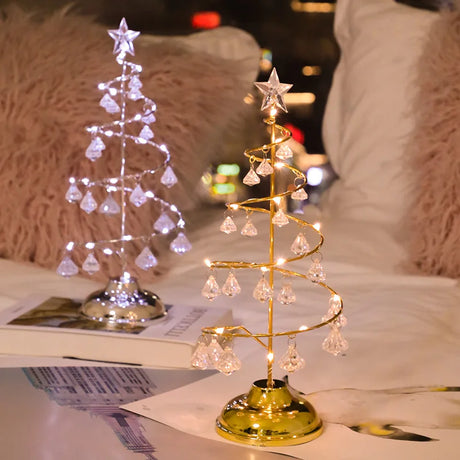 イベント・クリスマス装飾｜電池式LEDクリスマスツリーテーブルランプ