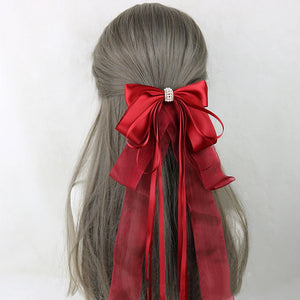 イベント・ハロウィングッズ｜メイド風 特大リボンヘアアクセサリー