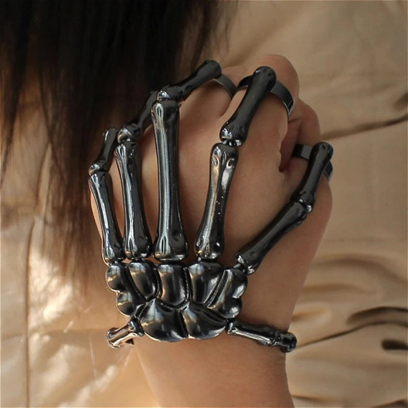 イベント・ハロウィングッズ｜アクセサリー・仮装グッズ スカル風ブレスレット