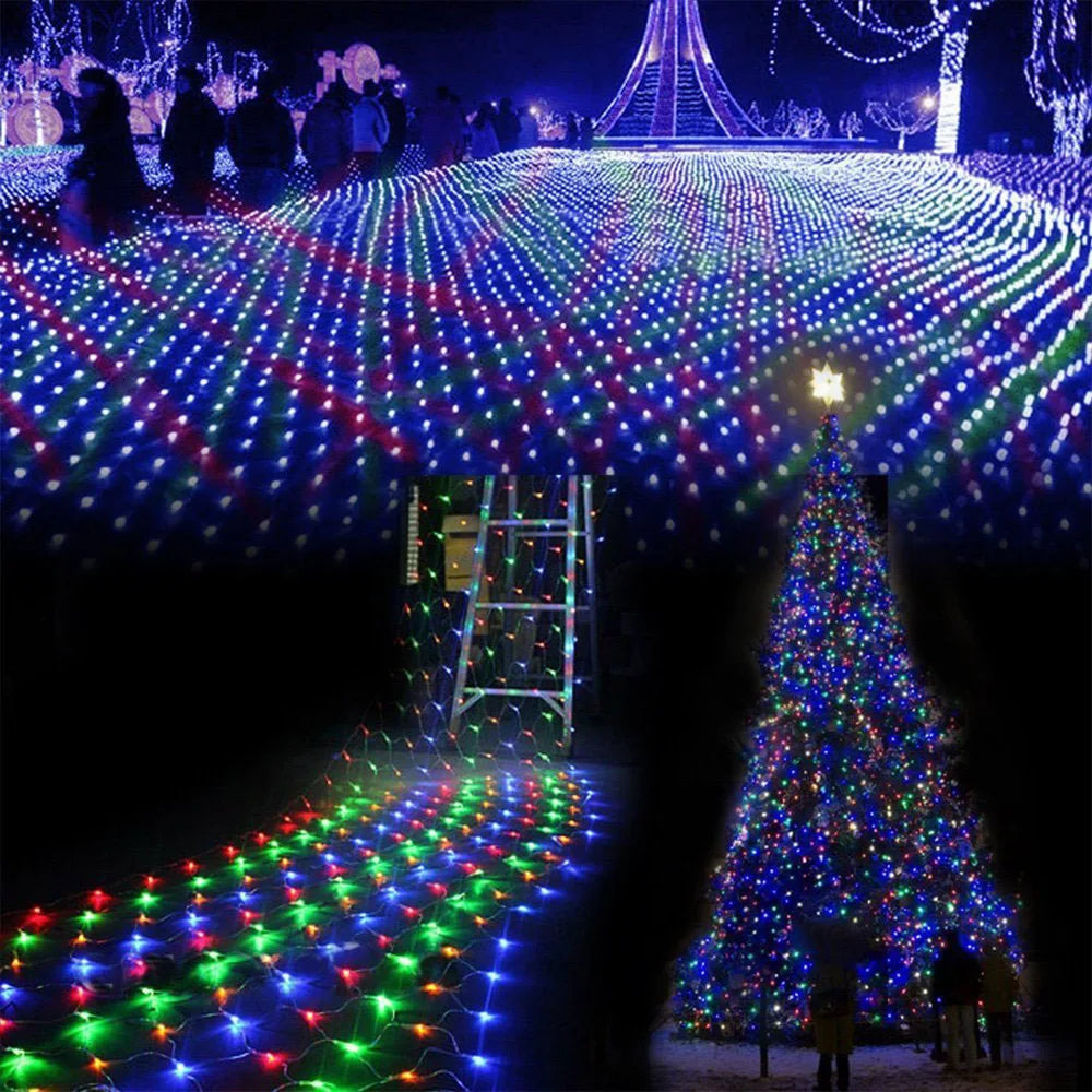 イベント・クリスマス装飾｜LEDクリスマスライト 屋外用ネットメッシュ(幅1.5M～12M)