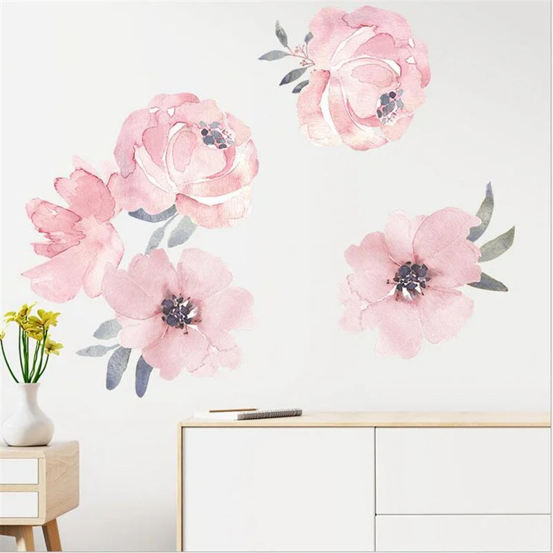 【DIY・インテリア装飾用】花柄壁紙プリント（30㎝×90㎝）