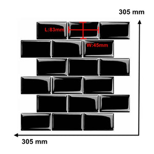 【DIY用】レンガ型天然石風ステッカー 30.5×30.5㎝(5pcs)
