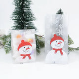 イベント・クリスマス装飾｜ビニール製スノーマン柄ギフトバック(50個入 )
