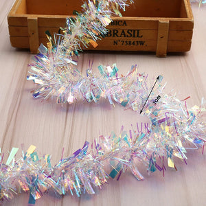 イベント・クリスマス装飾｜2個入り 2m カラフルホイルタッセルガーランド
