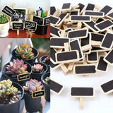 木製ミニ黒板クリップ 50枚セット