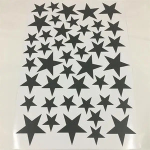 【インテリア装飾用】室内装飾 星柄ステッカー（24pcs/45pcs）